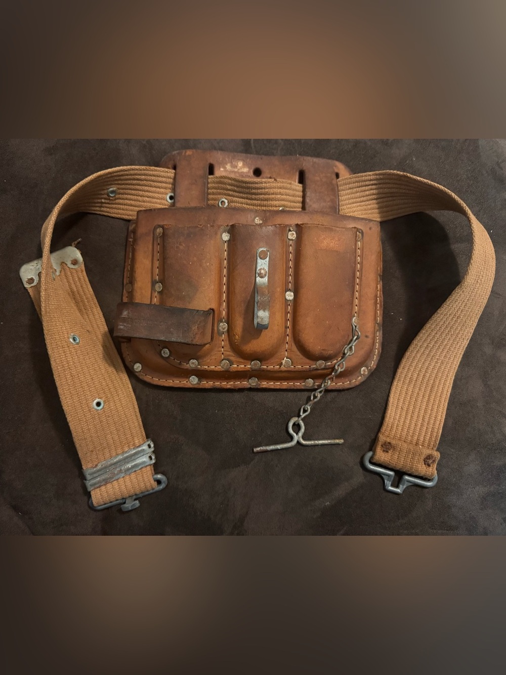 Vintage Craftsman All Purpose Roebuck Leather Tool Belt